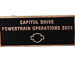Capitol Drive Powertrain Ops 2008 Harley Davidson Pin Milwaukee WI Factory Lapel